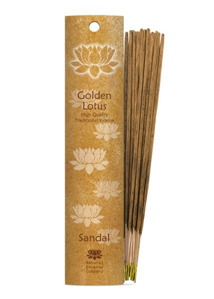 Räucherstäbchen Sandelholz Golden Lotus, 20g