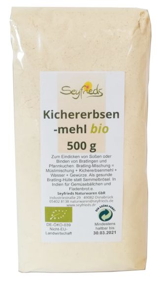 Kichererbsenmehl, Bio, 500 g
