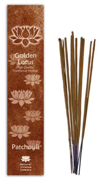Räucherstäbchen Patchouli Golden Lotus, 20g