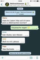 Vorschau: Weihnachtsessen-Whatsapp